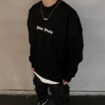 Sweatshirt Palm Angels Black Logo PA001 - Image 12
