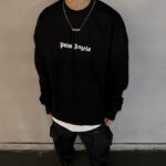 Sweatshirt Palm Angels Black Logo PA001 - Image 11
