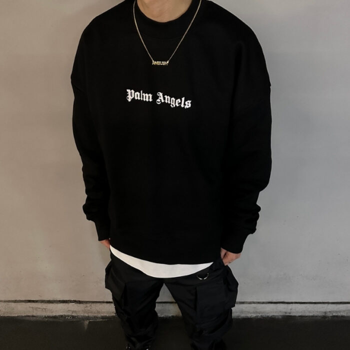 Sweatshirt Palm Angels Black Logo PA001 - Image 11