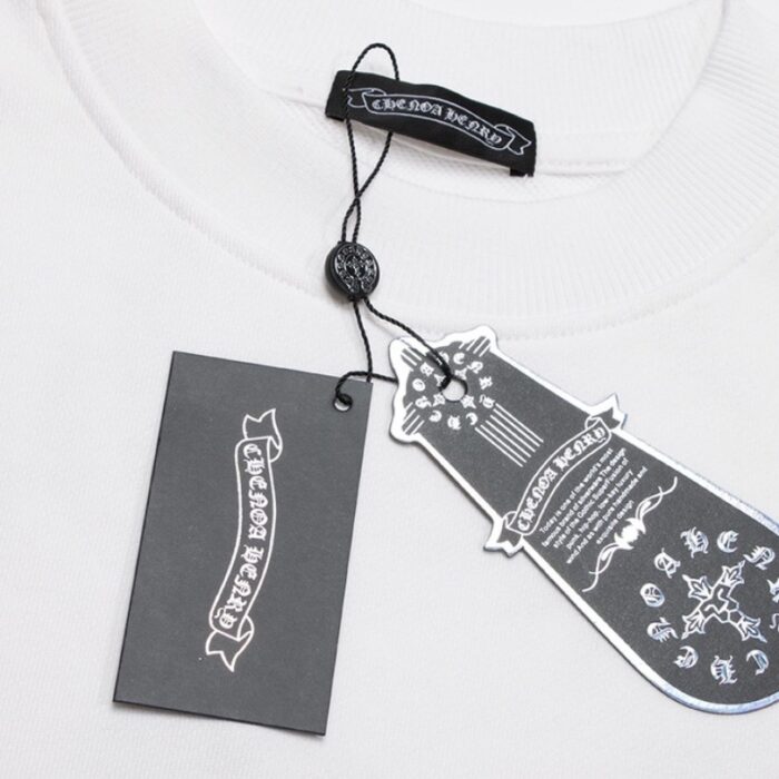 Sweatshirt Chrome Hearts Cross Print White CH050 - Image 8