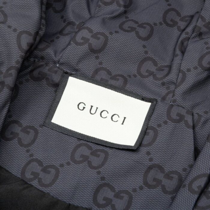 Jacket Windbreaker Gucci Monogram Beige Brown GC112 - Image 11