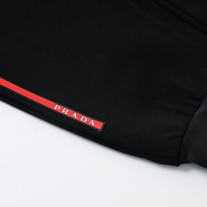 Tracksuit Prada Black Full-Zip Casual Set PD001 - Image 6