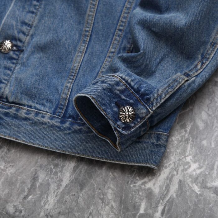 Denim Jacket Chrome Hearts Cross Patch CH052 - Image 7