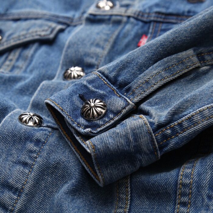 Denim Jacket Chrome Hearts Cross Patch CH052 - Image 12