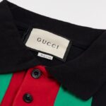 Polo Gucci Vertical Stripe Logo GC118 - Image 11