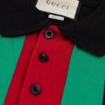 Polo Gucci Vertical Stripe Logo GC118 - Image 10