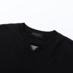 T-shirt Prada Milano Rope Logo Black PD007 - Image 8