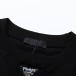 T-shirt Prada Milano Rope Logo Black PD007 - Image 7