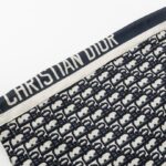 Shorts Dior Monogram Navy Side Stripes DO060 - Image 4