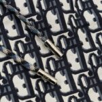 Shorts Dior Monogram Navy Side Stripes DO060 - Image 7