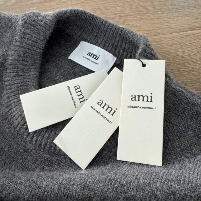 Sweater Ami Paris Ami de Coeur crew neck AMP001 - Image 11