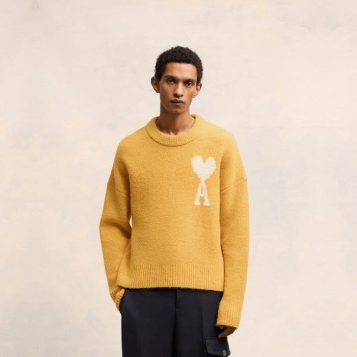 Sweater Ami Paris Ami de Coeur crew neck AMP001 - Image 6
