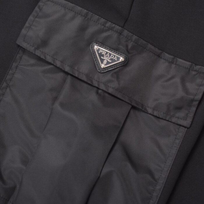 Pants Cargo Prada Black Nylon PD049 - Image 4