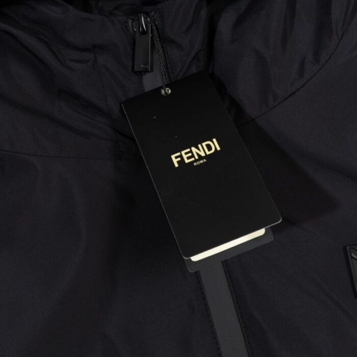Jacket Windbreaker Fendi Eyes Black FE005 - Image 8