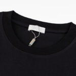 T-shirt Dior Black Distressed Logo Couture DO065 - Image 8