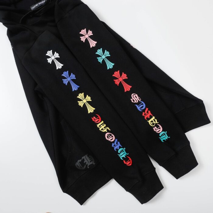 Hoodie Chrome Hearts Multicolor Cross Logo CH079 - Image 10