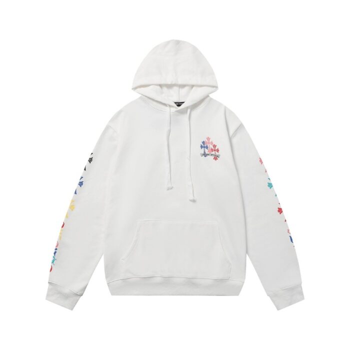 Hoodie Chrome Hearts Multicolor Cross Logo CH079 - Image 5
