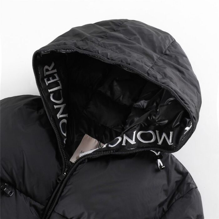Jacket Puffer Moncler Hooded Black MCL017 - Image 5