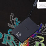 Sweatshirt Prada Deer Embroidery Black PD022 - Image 7