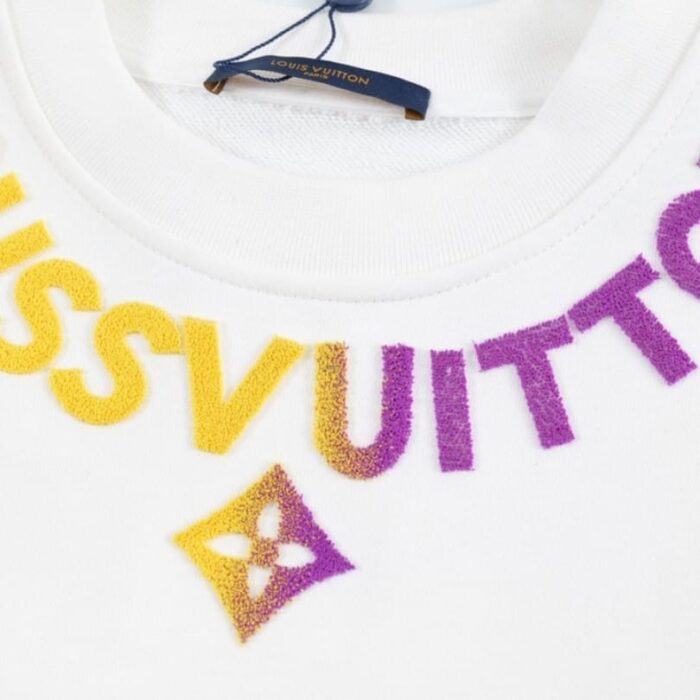 Sweatshirt Louis Vuitton Multicolor Logo LV071 - Image 6