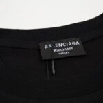 T-shirt Balenciaga BB Pixel Logo Black BL068 - Image 8