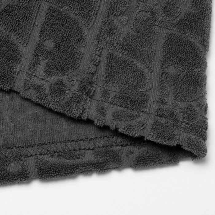 Short Dior Monogram Black Drawstring DO056 - Image 8