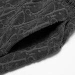 Short Dior Monogram Black Drawstring DO056 - Image 7