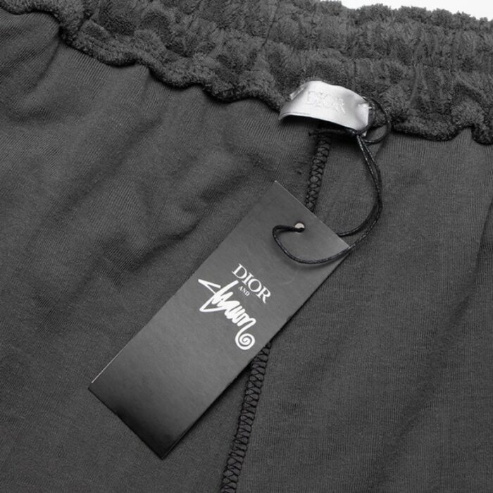 Short Dior Monogram Black Drawstring DO056 - Image 11