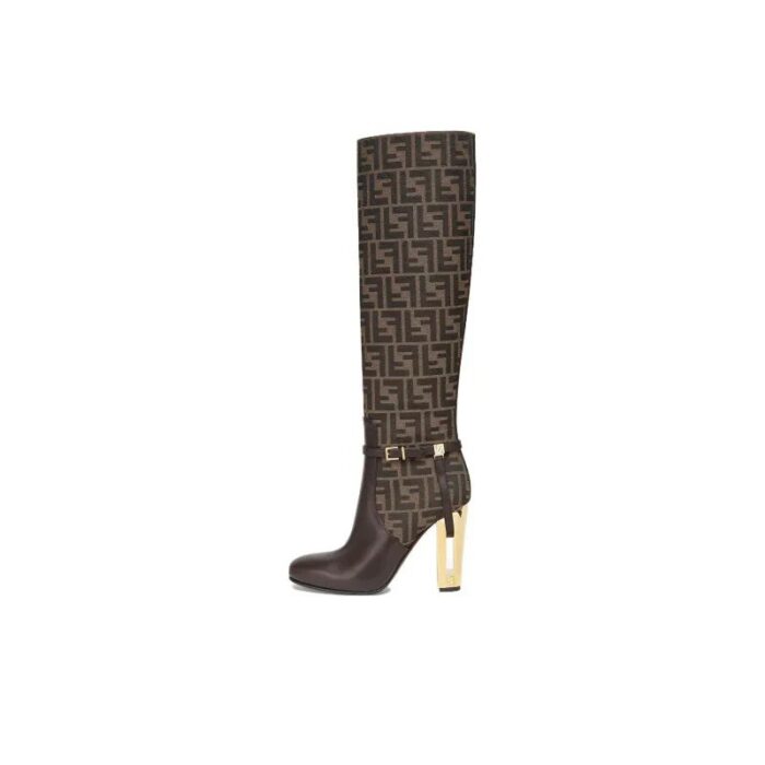 Fendi Delfina 110mm Knee High Boots FDW007 - Image 2