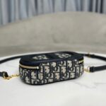 Shoulder Bag Dior Signature Camera Bag Jacquard Oblique Blue DOW009 - Image 3