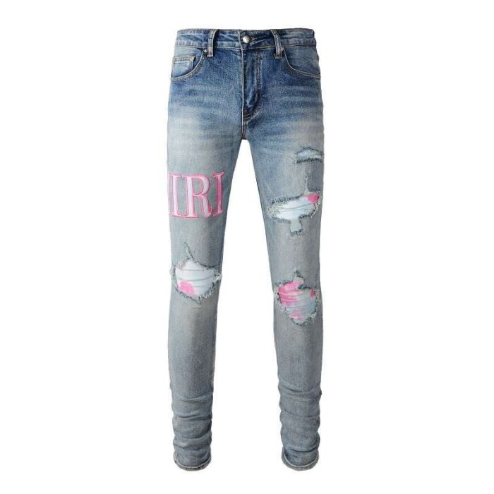 Jeans Amiri Slim Fit High Street Letter AM030 - Image 4