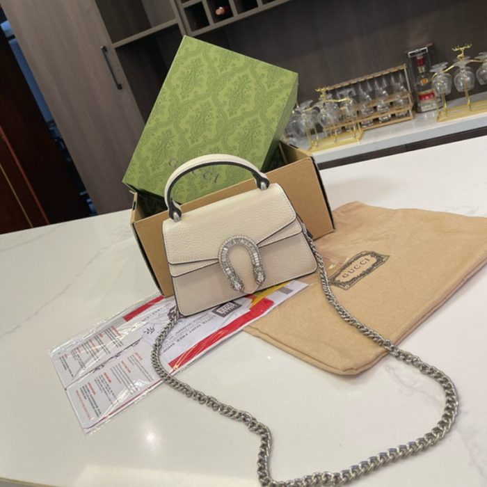 Gucci Tote Dionysus White Bag GC244 - Image 2