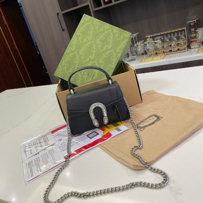 Gucci Tote Dionysus Black Bag GC246 - Image 2