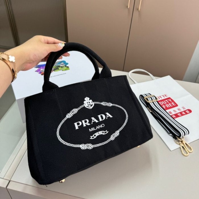 Prada Canapa Logo Tote Bag PD081 - Image 2