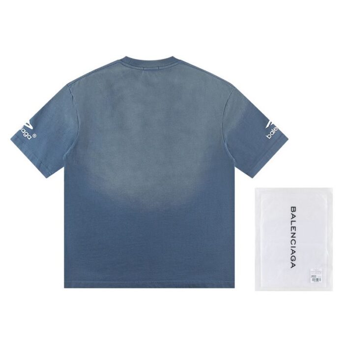 T-shirt Balenciaga Blue BL165 - Image 2