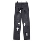 Pants Chrome Hearts Jeans Cross Patches CH135 - Image 2