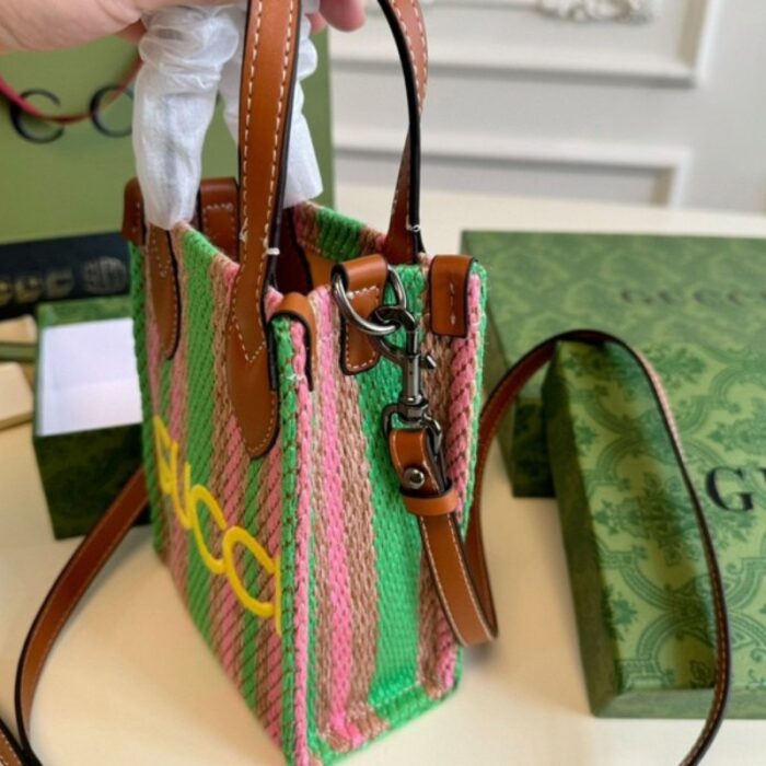 Gucci Straw Mini Shoulder Bag GC221 - Image 3