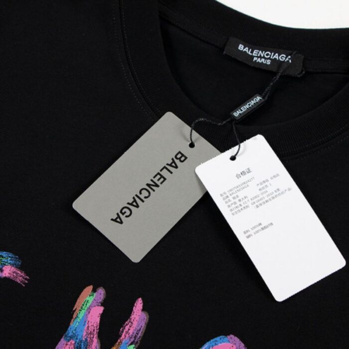 T-shirt Balenciaga Black BL157 - Image 4