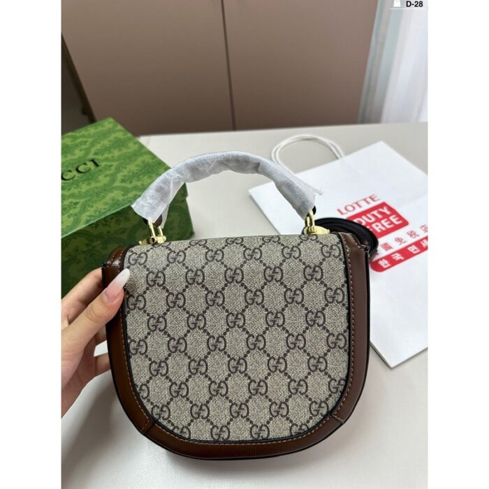 Gucci Horsebit 1955 Mini Shoulder Bag Beige GC210 - Image 4