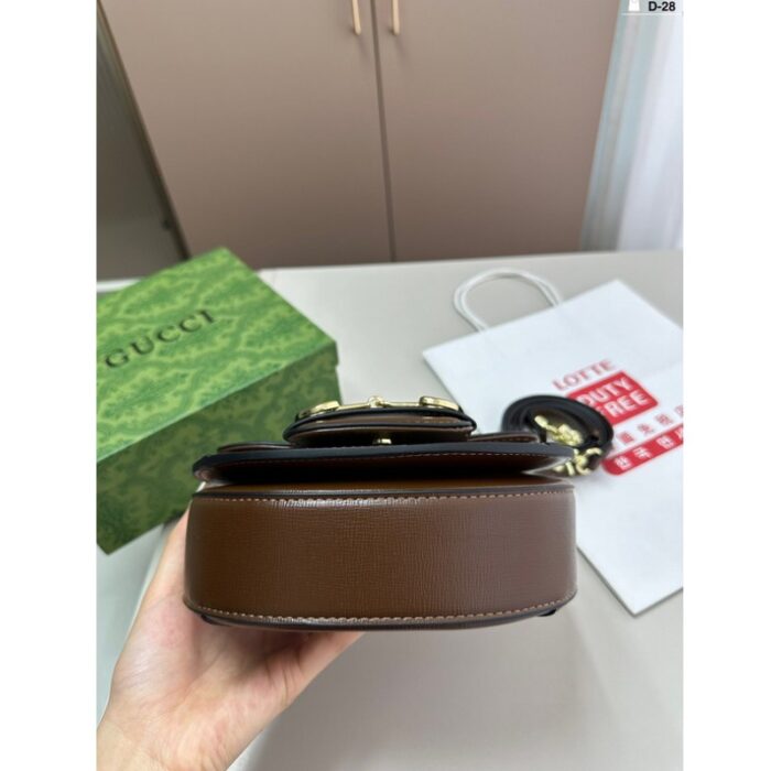 Gucci Horsebit 1955 Mini Shoulder Bag Beige GC210 - Image 5