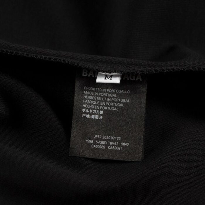 T-shirt Balenciaga Black BL170 - Image 6