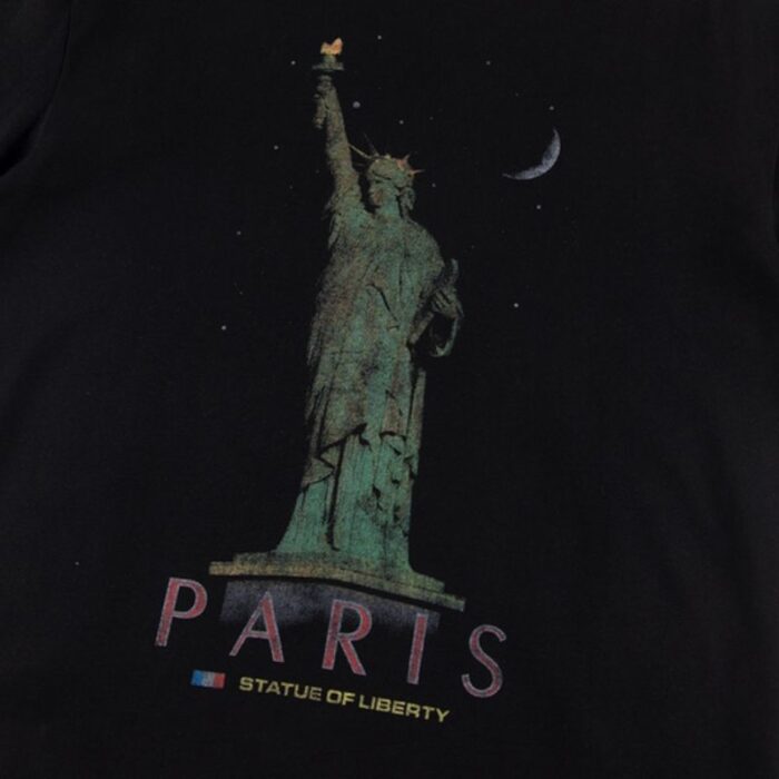 T-shirt Balenciaga Paris Statue Of Liberty BL171 - Image 6