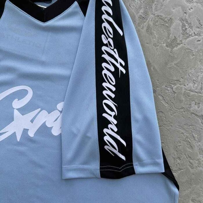 T-Shirt Corteiz Alcatraz Football Blue CZ027 - Image 5