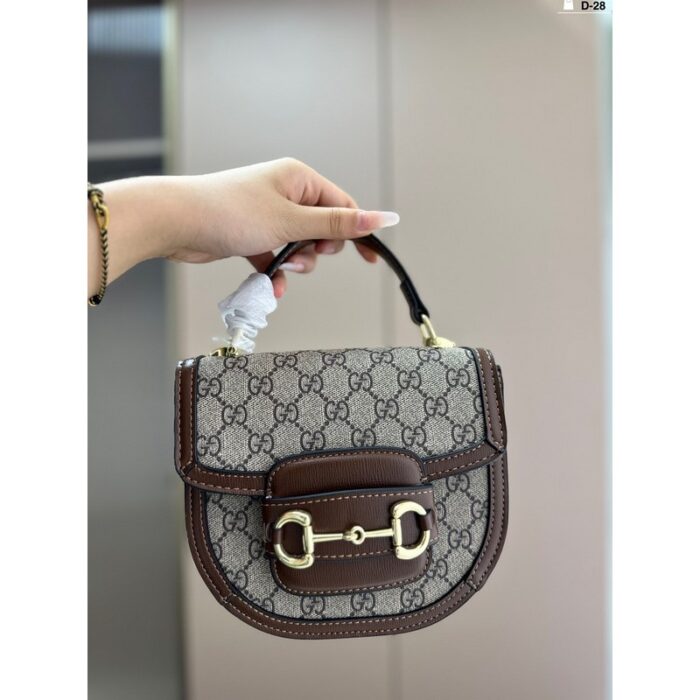 Gucci Horsebit 1955 Mini Shoulder Bag Beige GC210 - Image 7