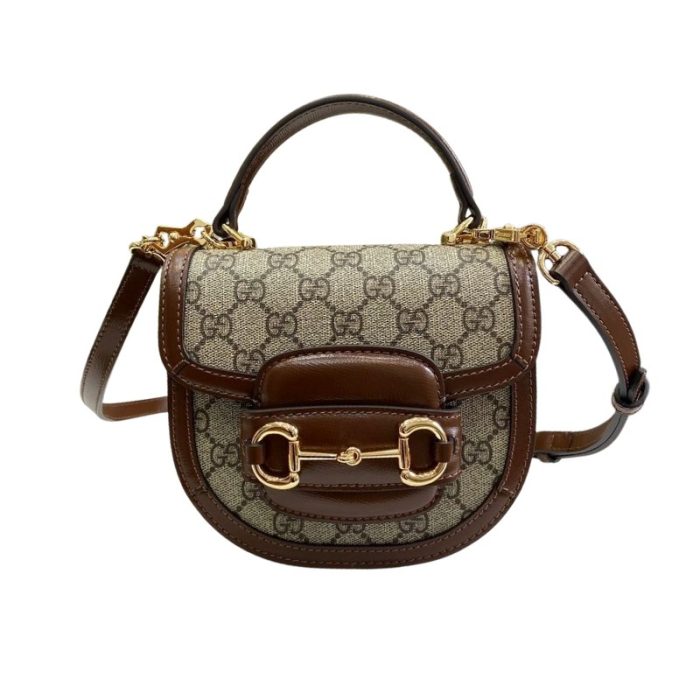 Gucci Horsebit 1955 Mini Shoulder Bag Beige GC210 - Image 1