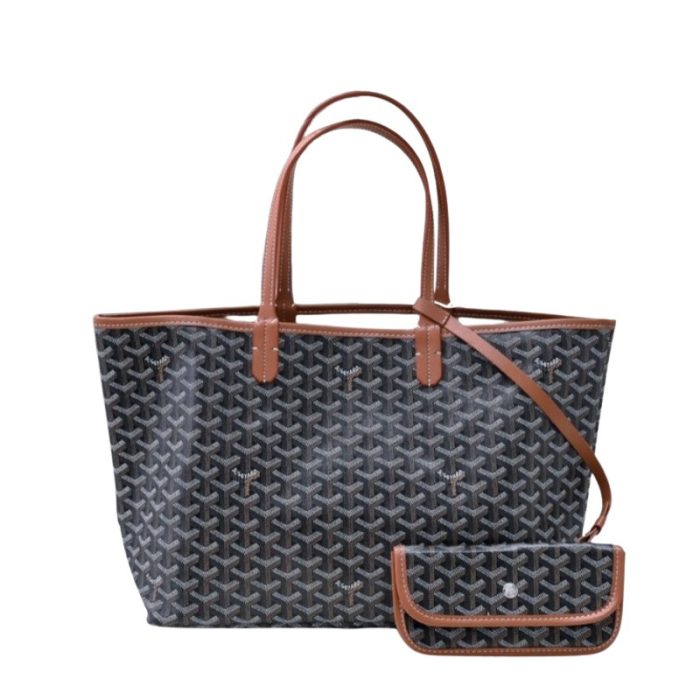 Goyard Saint Louis GM Bag Black/Brown GYD024 - Image 1