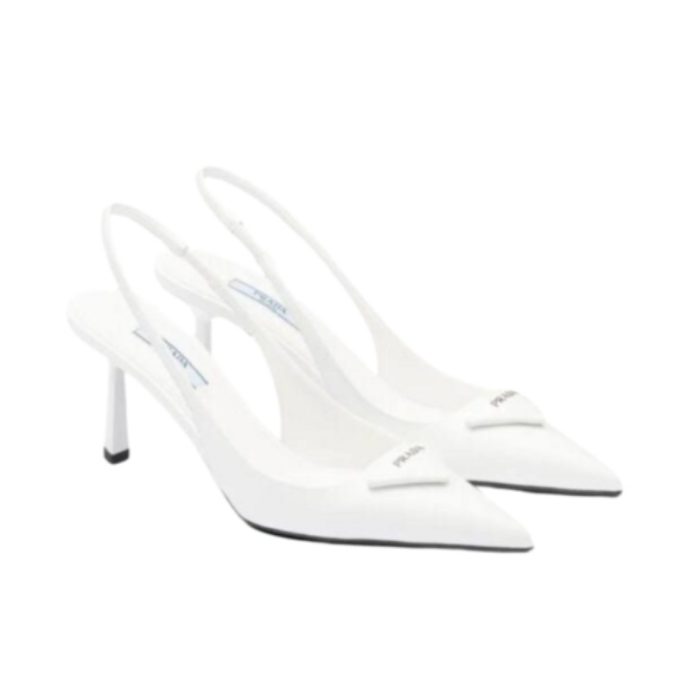 Prada High Heels 75mm White PD072 - Image 1