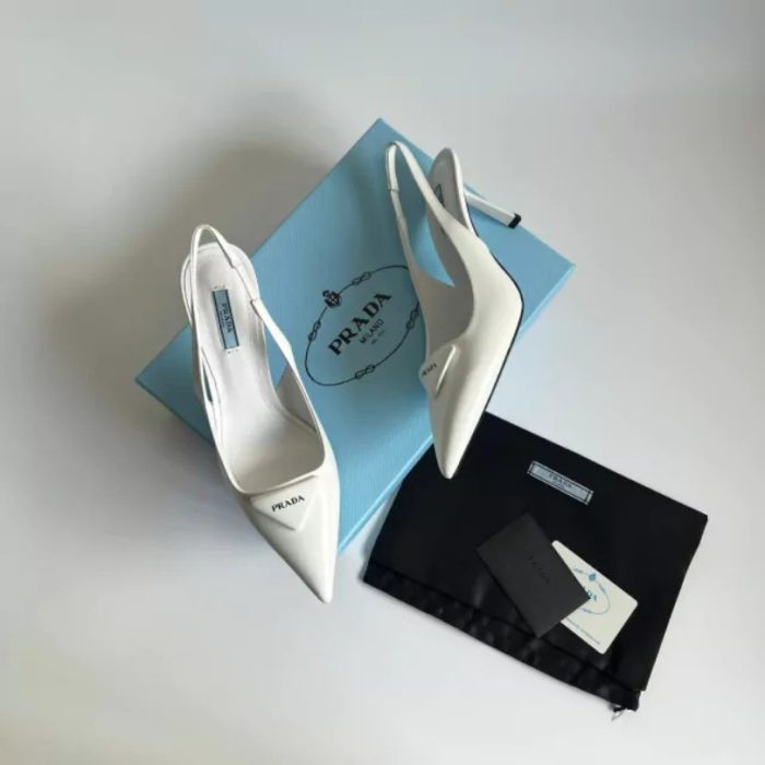 Prada High Heels 75mm White PD072 - Image 3