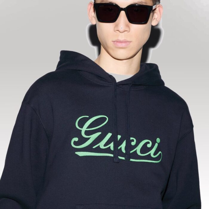 Hoodie Gucci Green GC328 - Image 4