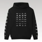 Balenciaga Multi-Logo Print Hoodie Black BL002 - Drip Slum